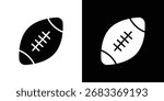Rugby icon flat design. Eps 10