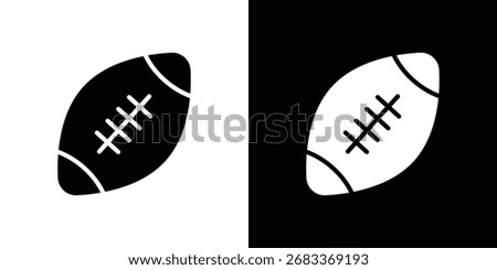 Rugby icon flat design. Eps 10