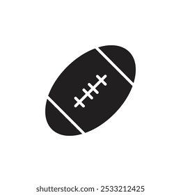 Rugby icon Flat line illustration