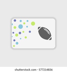 Rugby icon illustration isolated vector sign symbol