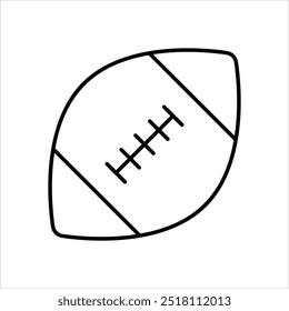 rugby icon isolated on a white background. Vector illustration.
