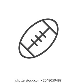 Rugby icon Logo symbol outline set