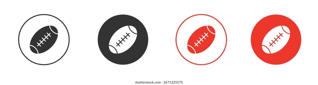 Icono de rugby para el logotipo, símbolo de la muestra del Vector para el diseño