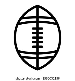rugby icon outline vector design