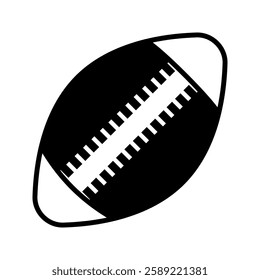 Rugby icon in simple style on a white background vector illustration 