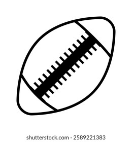 Rugby icon in simple style on a white background vector illustration 