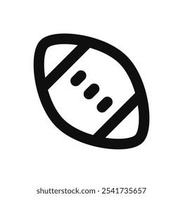 rugby icon. Simple vector sign.