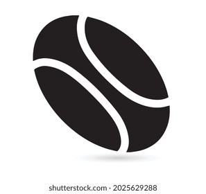 Rugby Icon in trendy flat style isolated on white background.
