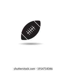 Rugby icon vector design illustration logo template.