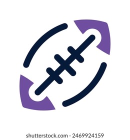 rugby icon. vector dual tone icon for your website, mobile, presentation, and logo design.