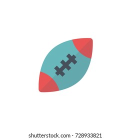 rugby icon vector. rugby flat style design