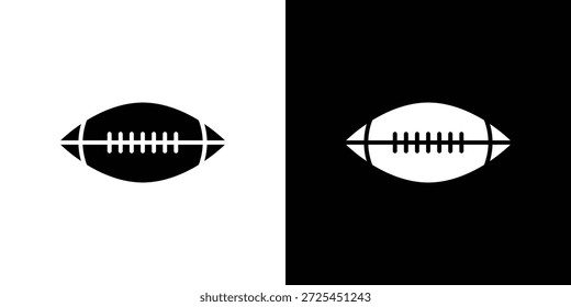 Rugby-Symbol, Vektorgrafiken. gefülltes Vektorzeichen, Symbolgrafik.