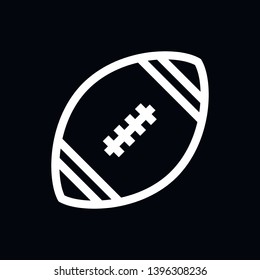 Rugby Icon vector sign symbol for design