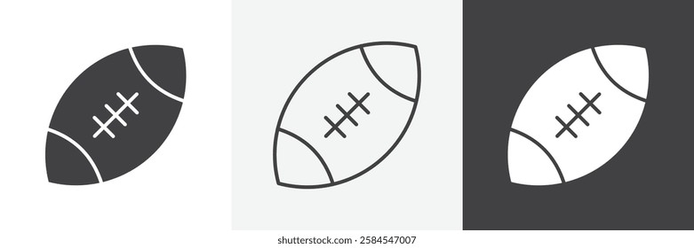 Rugby icons graphics pack vectors.