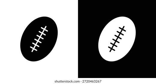 Conjunto de iconos de rugby. iconos vectoriales diseñados en estilo relleno