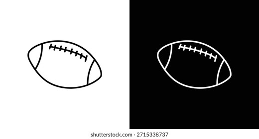 Plantilla de Vector de los iconos del rugby, EPS 10 para el diseño