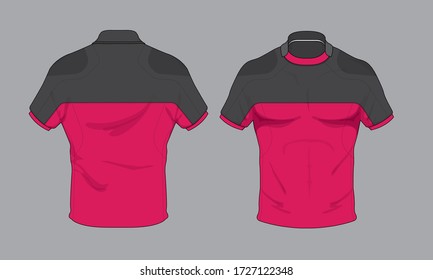 Rugby Jersey uniform design set vector