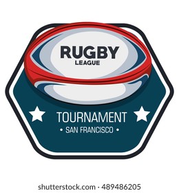 rugby league tournament label design