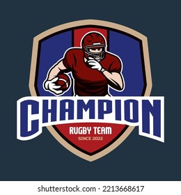 Rugby Logo, American Logo Sport