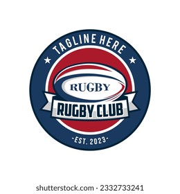 	
Rugby Logo, American Logo Sport