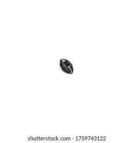 diseño de icono del logo de rugby con estilo de garrapé