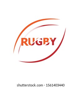 rugby logo inspiration. for rugby sports. modern abstract template design.

