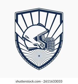 rugby logo with shield and shine