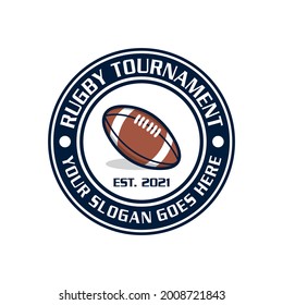 logotipo de rugby, logotipo deportivo vectorial