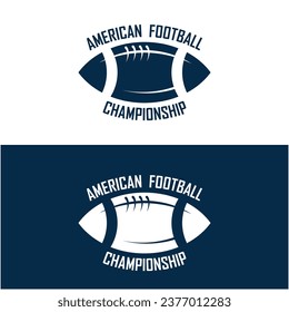 diseño de ilustración de icono del vector del logotipo de rugby. logotipo para deporte, emblema y campeonato