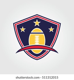 Rugby logo vector. sport team badge. American football logos.