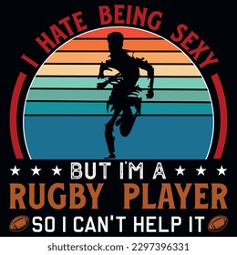 Rugby mom or rugby playing American football playing typography graphic vintages tshirt design 