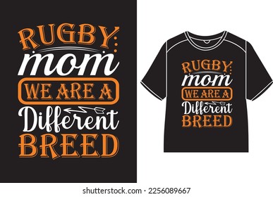 mamá de rugby somos un diseño de camisetas de diferente raza