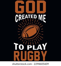 Diseño vectorial de diseño de camisetas de pago de Rugby 
