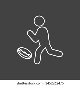 Rugby Player icon for your project
 