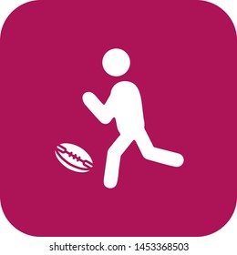 Rugby Player icon for your project
 