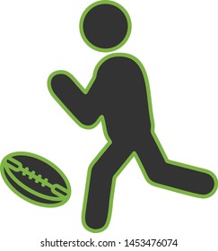 Rugby Player icon for your project
 