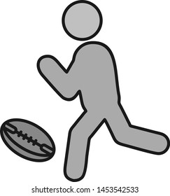 Rugby Player icon for your project
 
