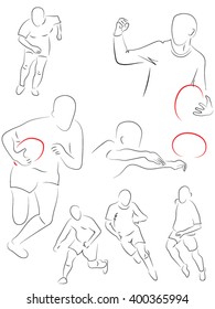 rugby, rugby player running