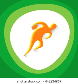 Rugby Player Sport Game Logo Competition Icon Vector Illustration