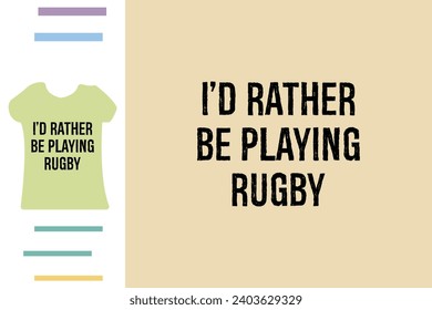 Rugby player t shirt design