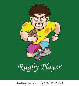  Rugby Player Vector This captivating artwork captures the intensity and strength of a rugby player, inspiring you to embrace the spirit of teamwork and determination.