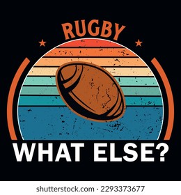 Rugby playing typography or graphics tshirt design