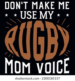 Rugby playing typography tshirt design vector design 