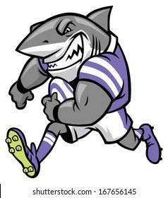 Rugby Shark Mascot