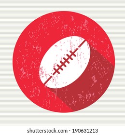 Rugby sign, vector