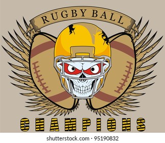 rugby skull sport