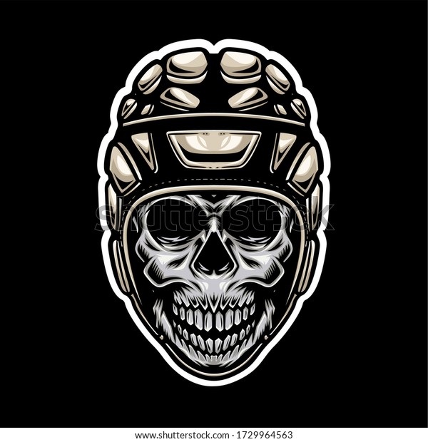 Rugby Skull Vector Illustration Stock Vector (Royalty Free) 1729964563 ...