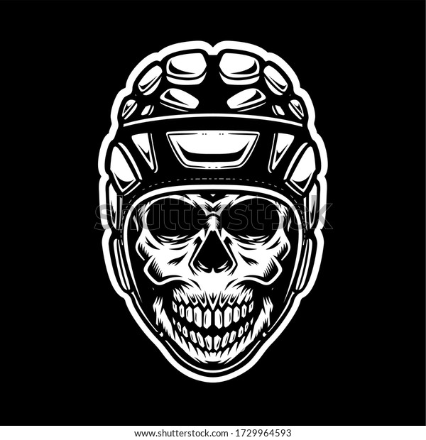 Rugby Skull Vector Illustration Stock Vector (Royalty Free) 1729964593 ...