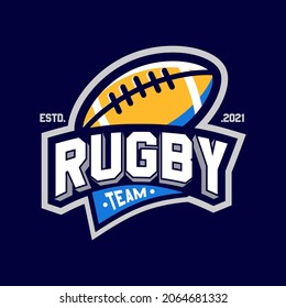 Rugby Sport Club Logo Vector