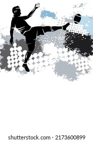 Rugby sport graphic for use as poster and flyer.